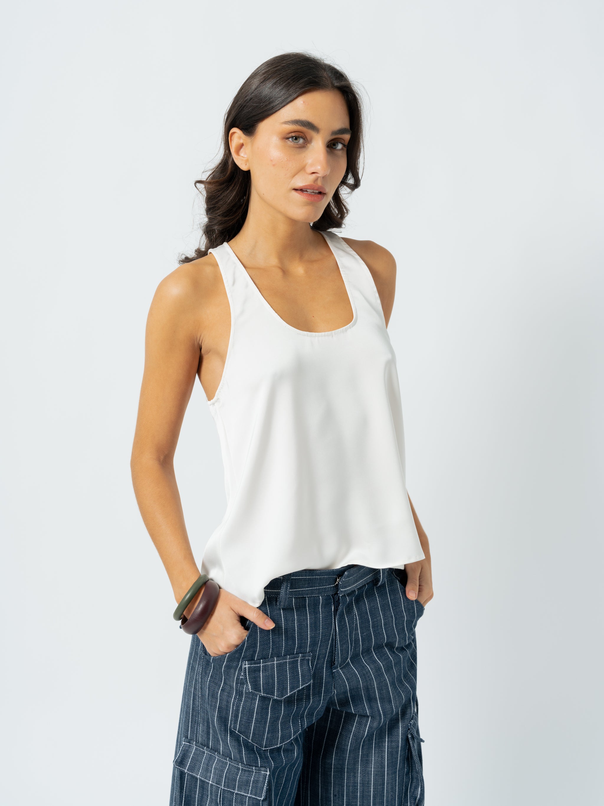 SATIN MAYA TOP