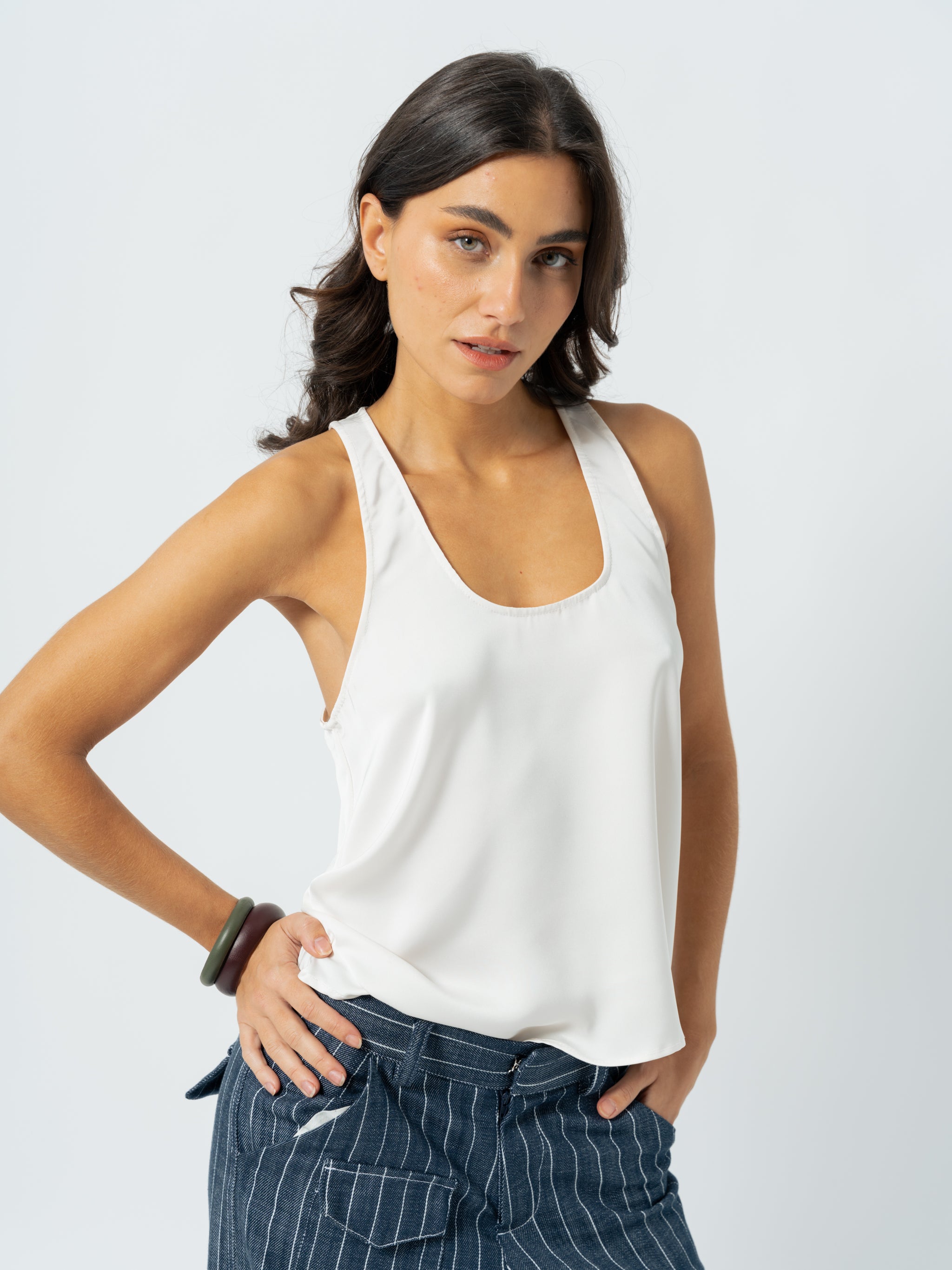 SATIN MAYA TOP