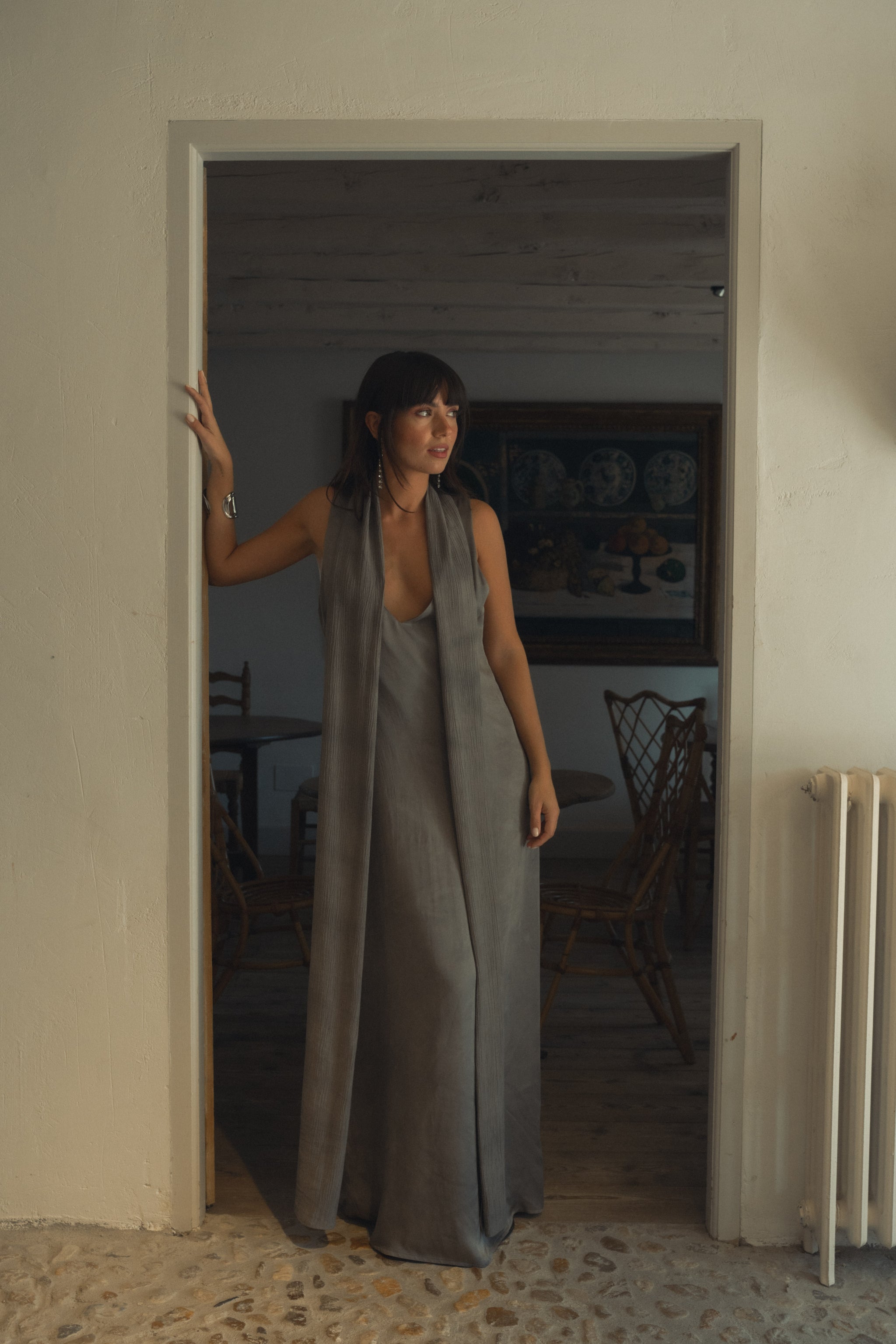 GREY MAXI DRESS