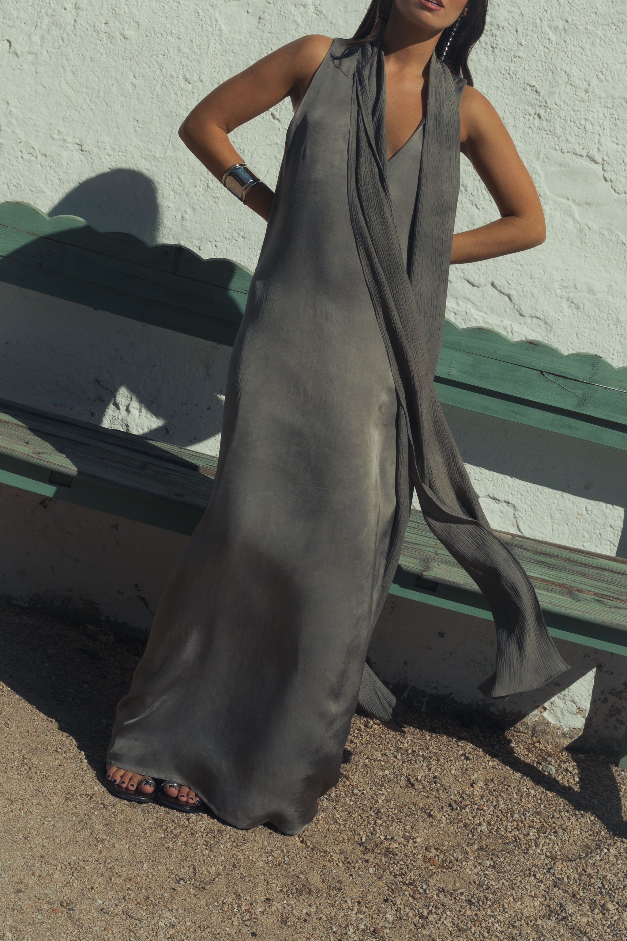 GREY MAXI DRESS