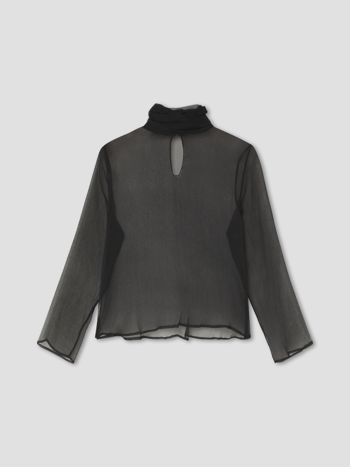 SILK BLACK BLOUSE
