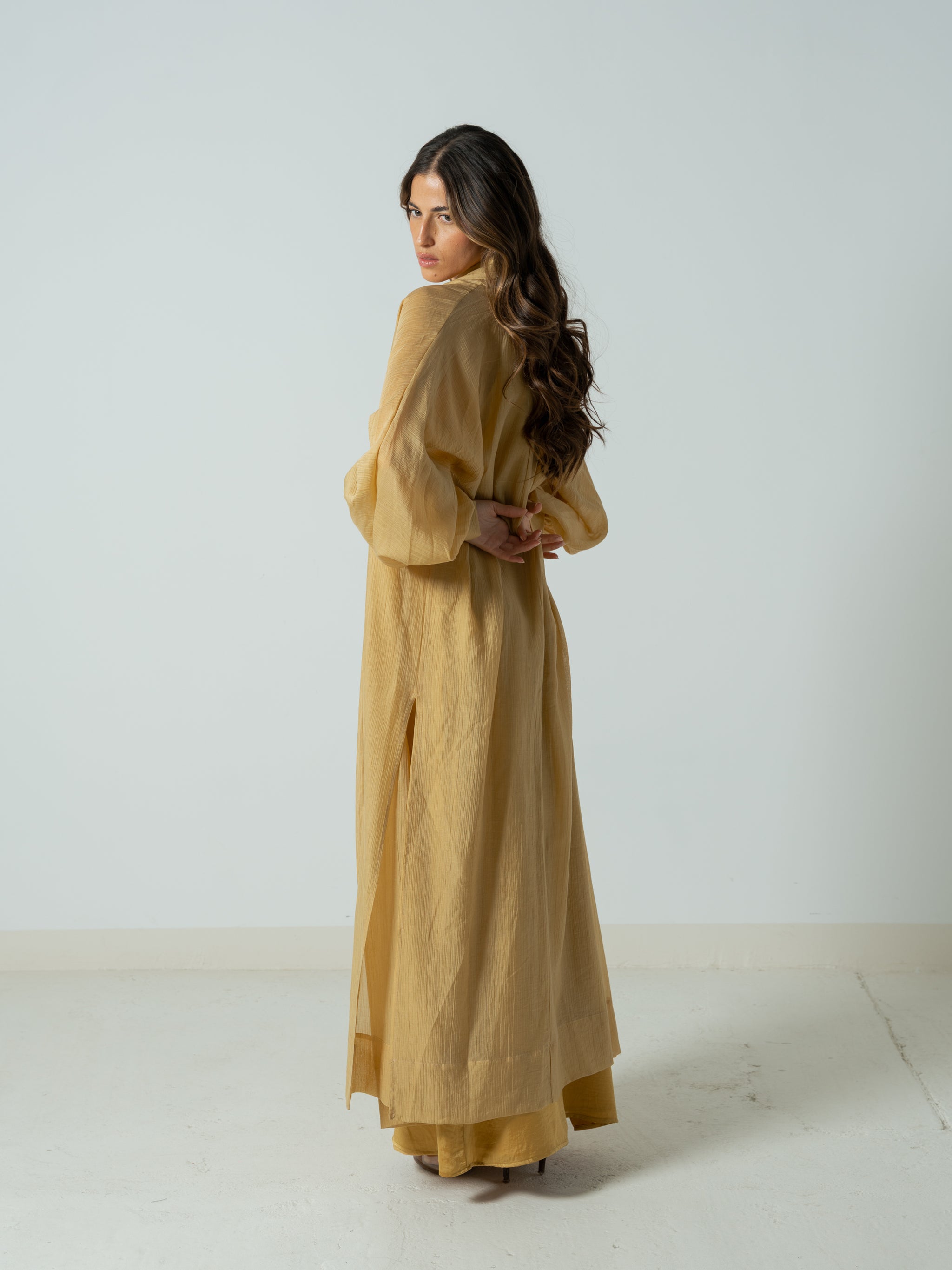 STRAW YELLOW KAFTAN