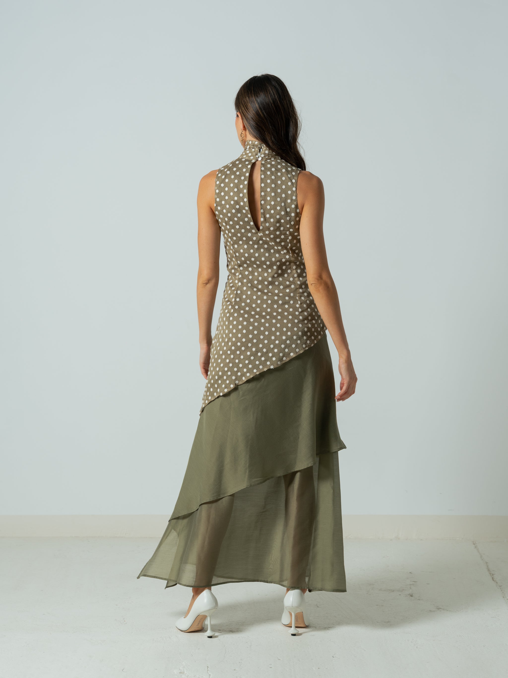 OLIVE GREEN MAXI DRESS