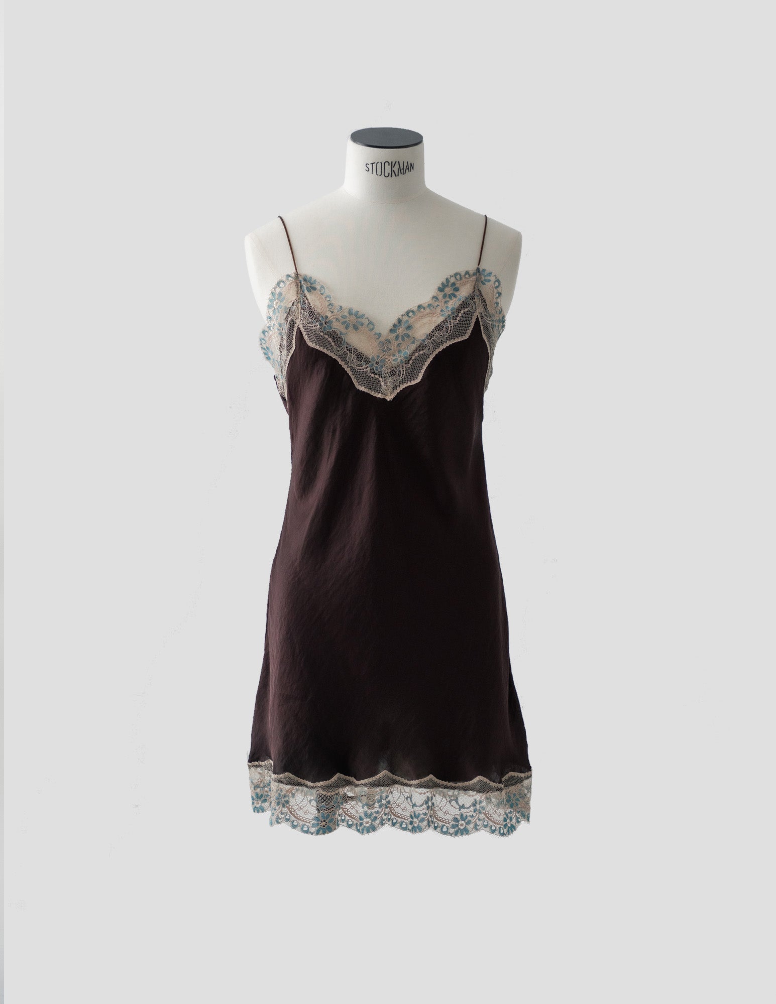 MINI CHOCOLATE SLIP DRESS