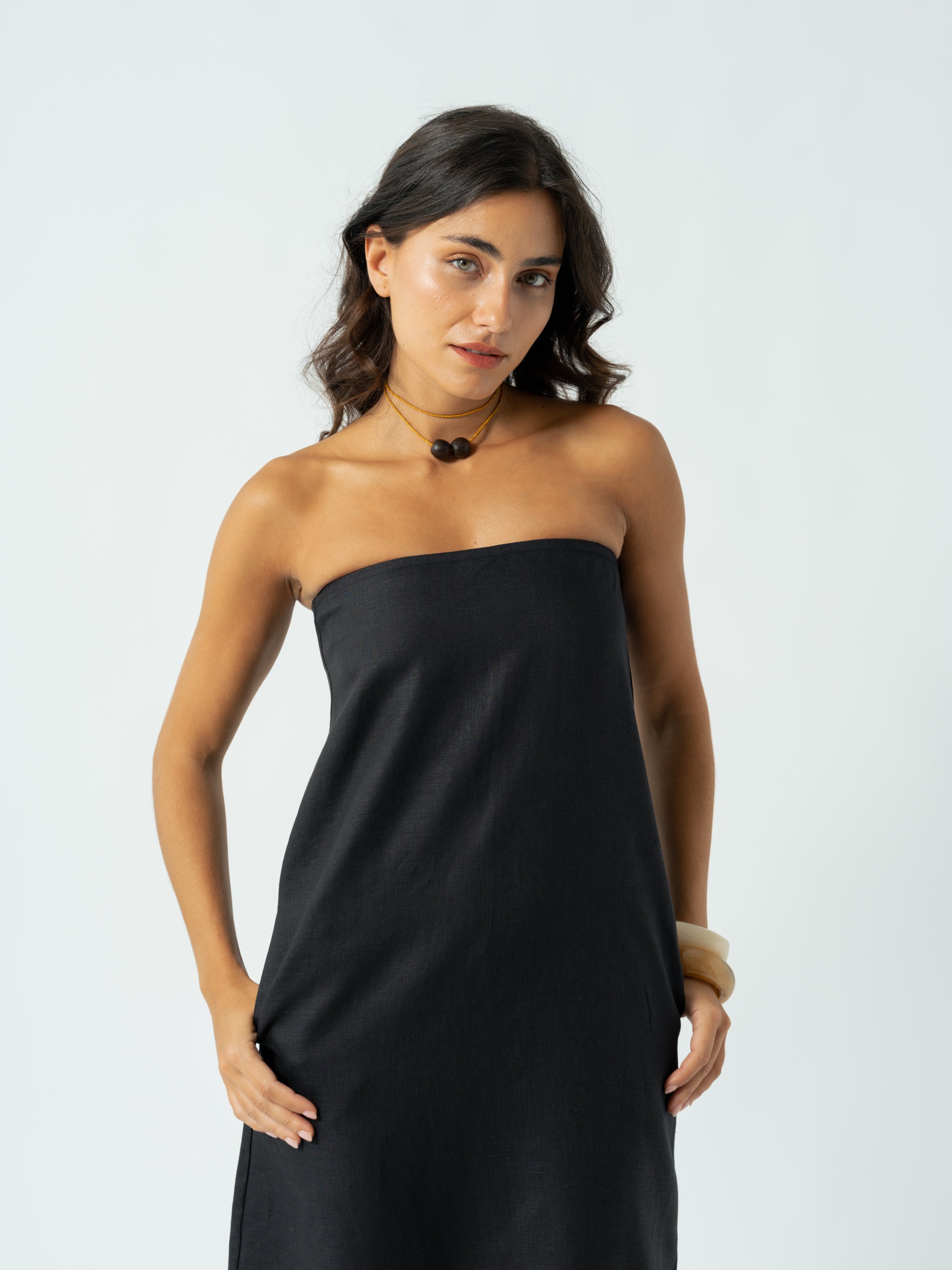 BELLA BLACK MAXI DRESS