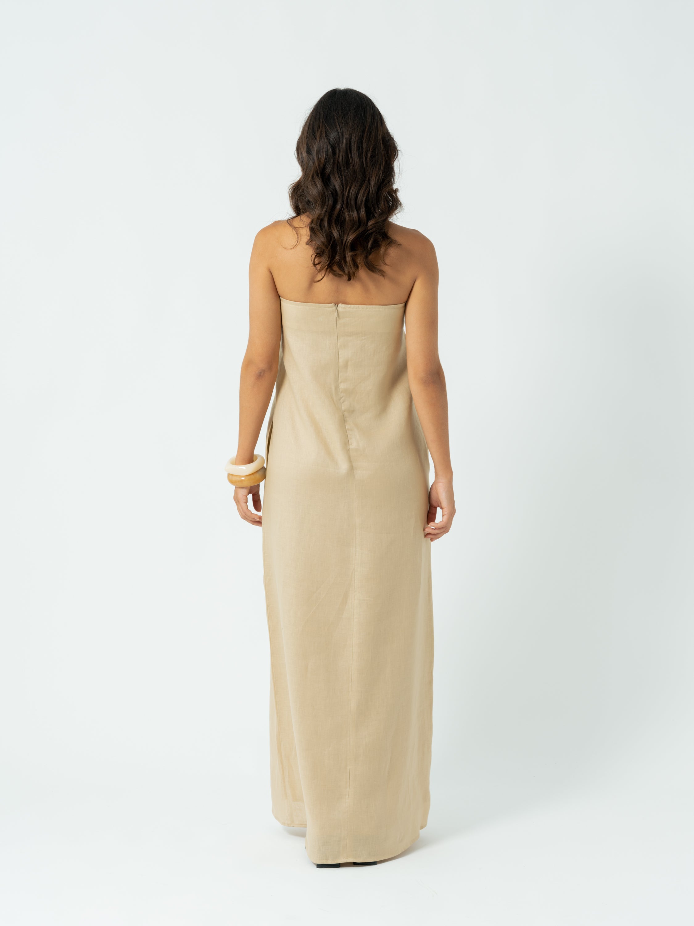 BELLA BEIGE MAXI DRESS