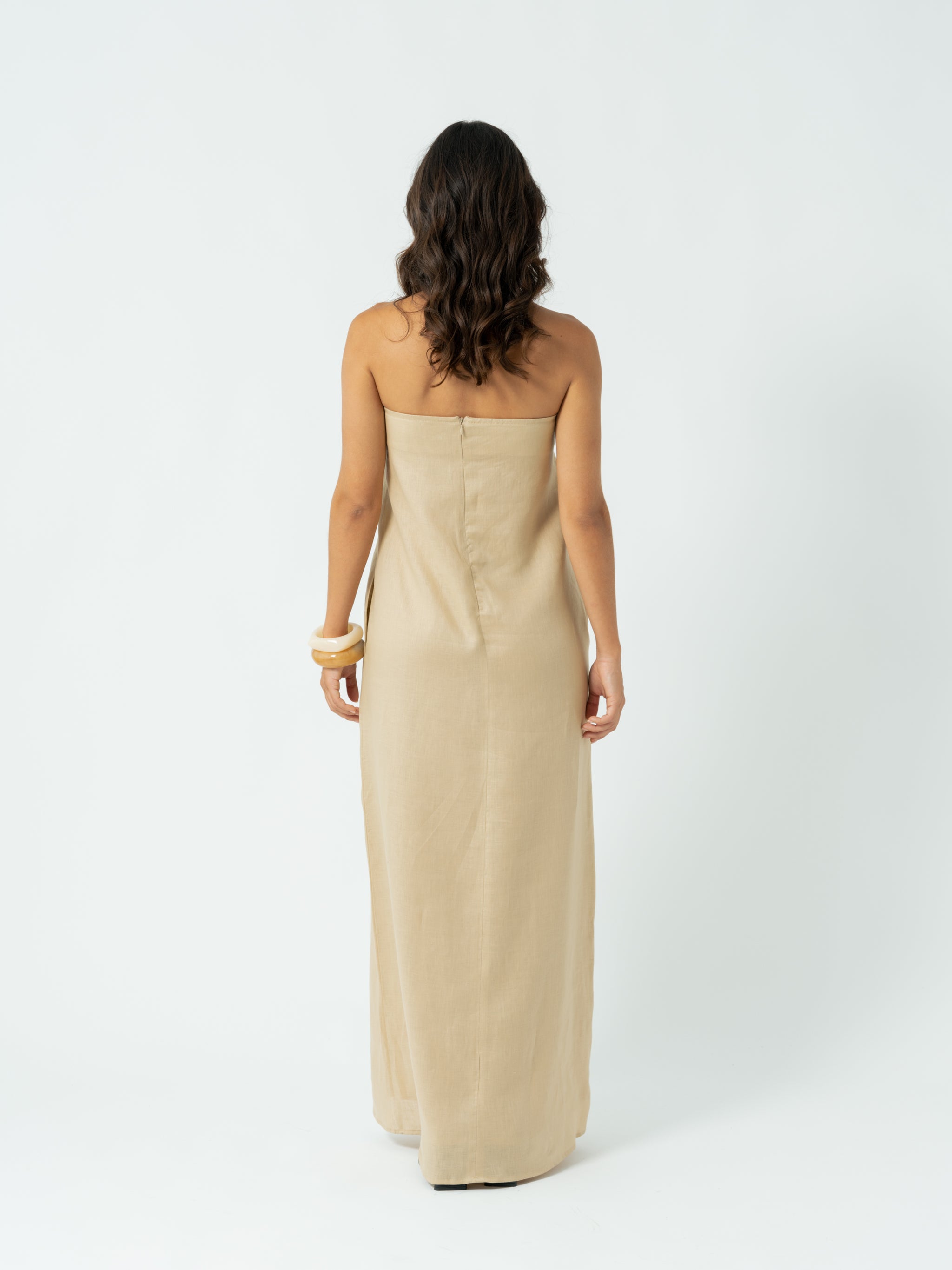 BELLA BEIGE MAXI DRESS