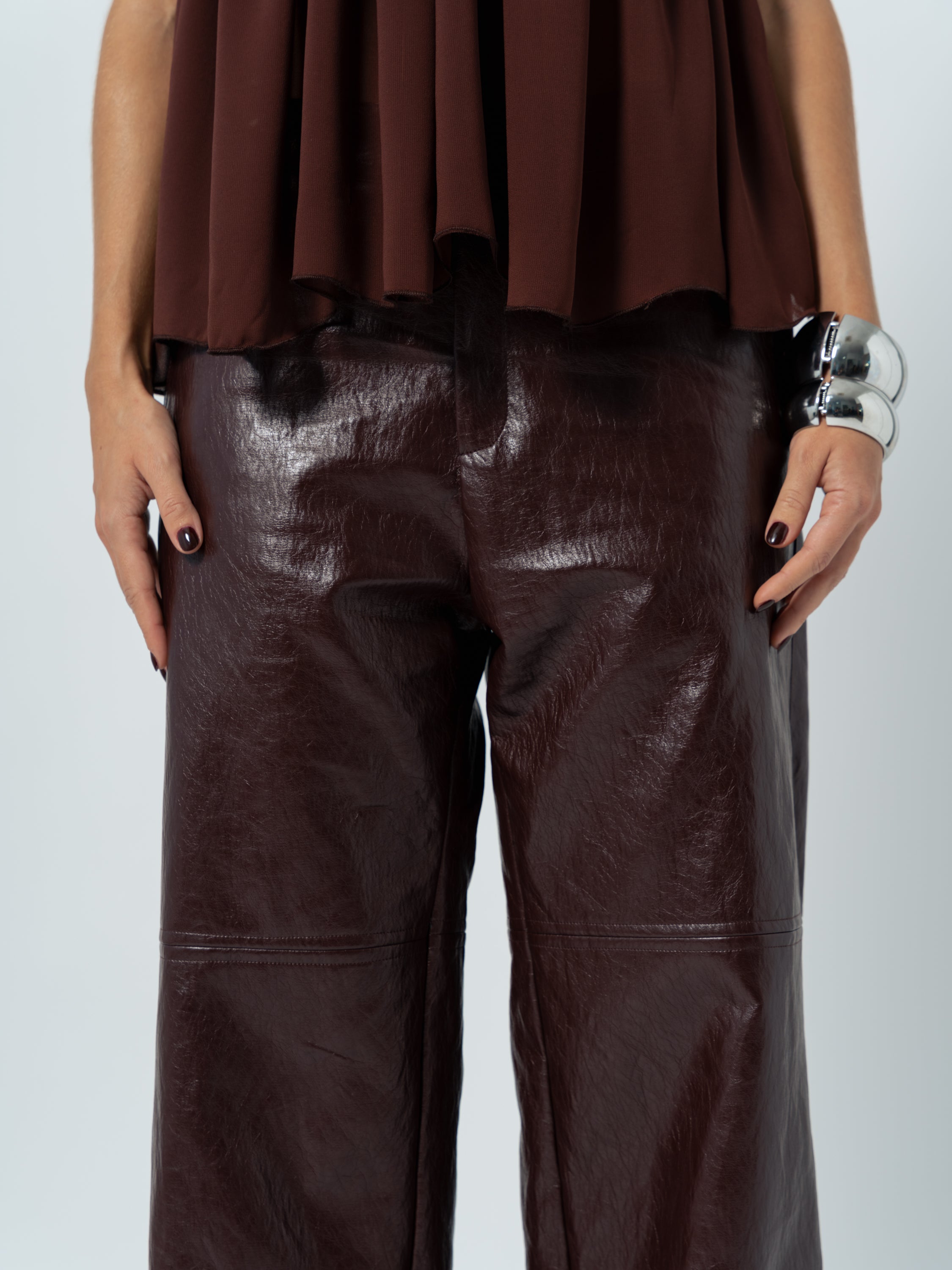 TOMBOY BURGUNDY TROUSERS