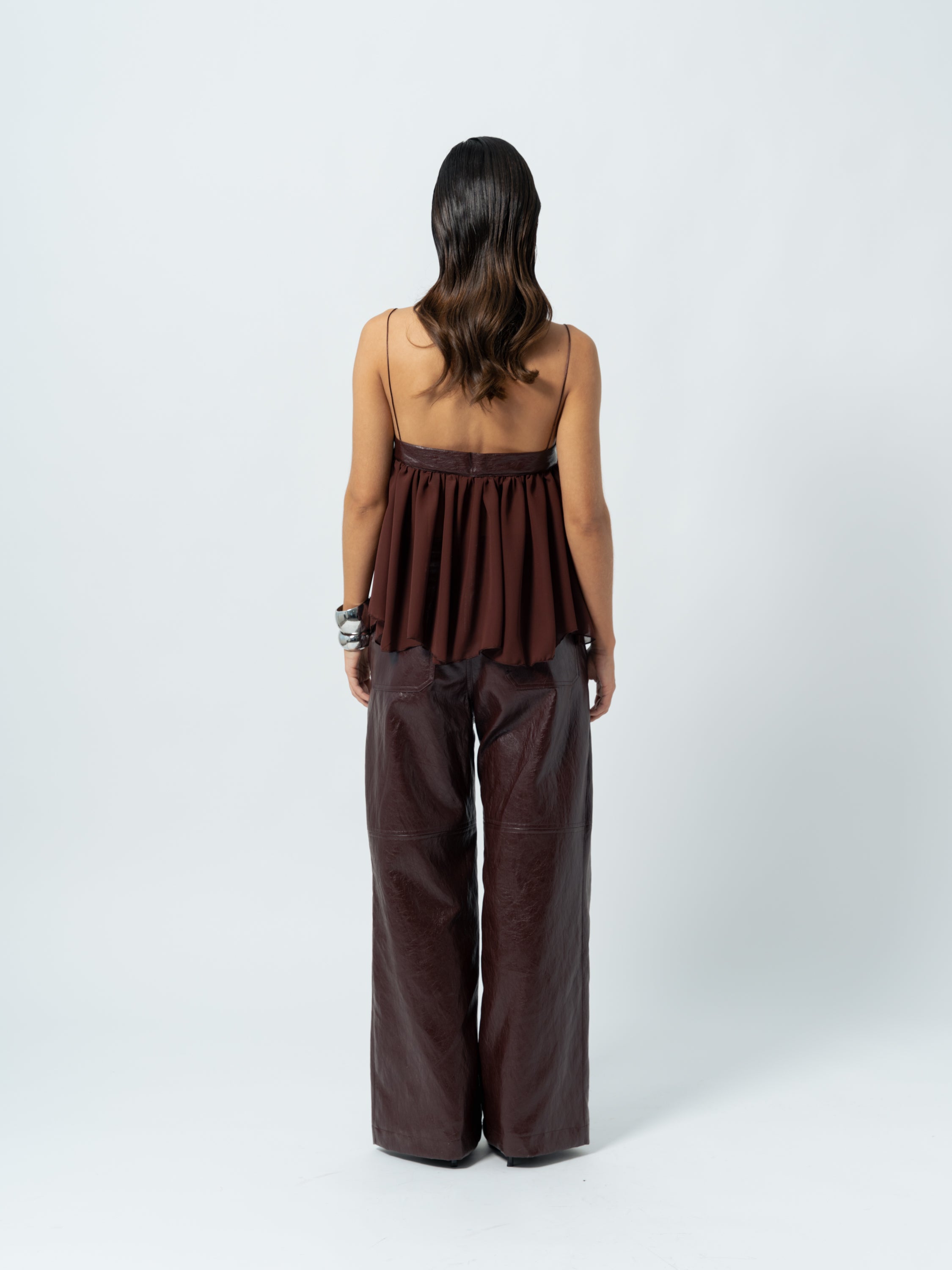 TOMBOY BURGUNDY TROUSERS