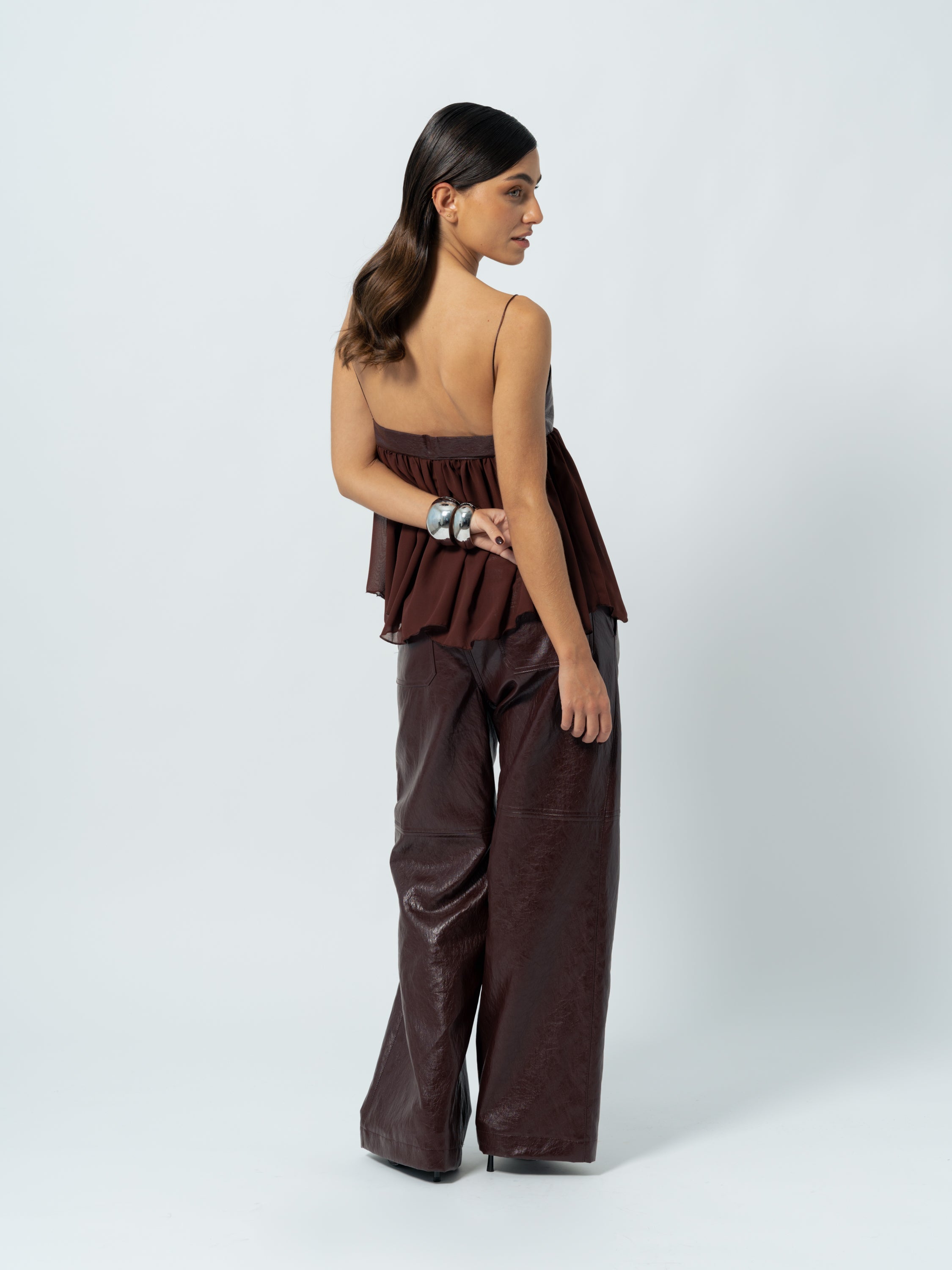 TOMBOY BURGUNDY TROUSERS