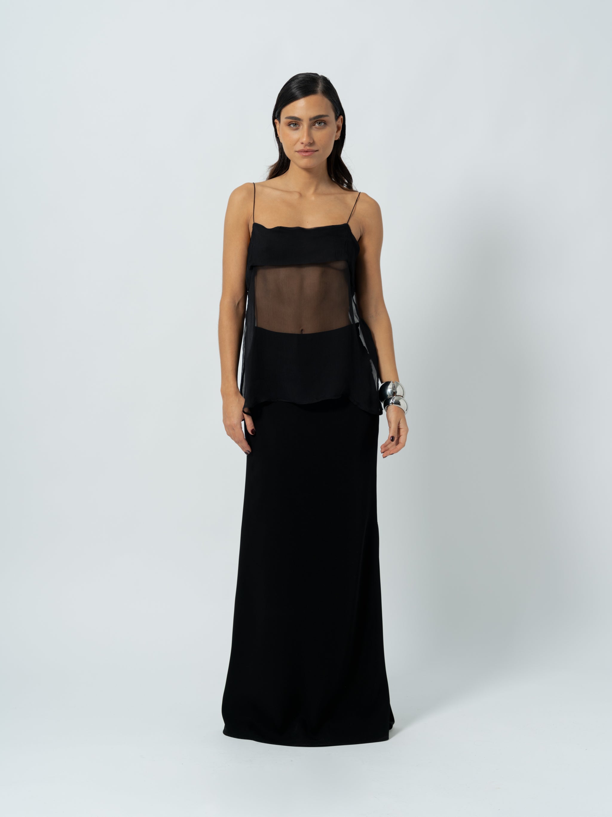 BLACK MAXI SKIRT