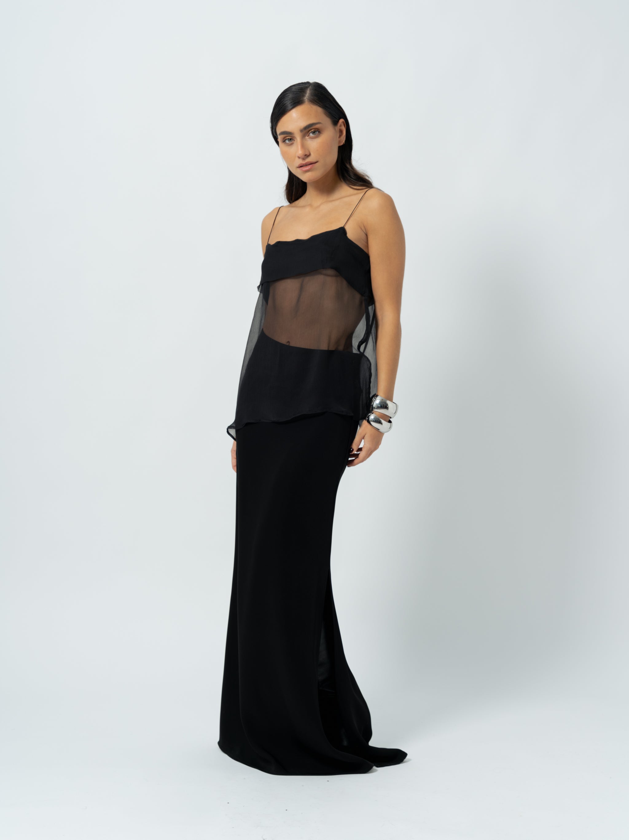 BLACK MAXI SKIRT