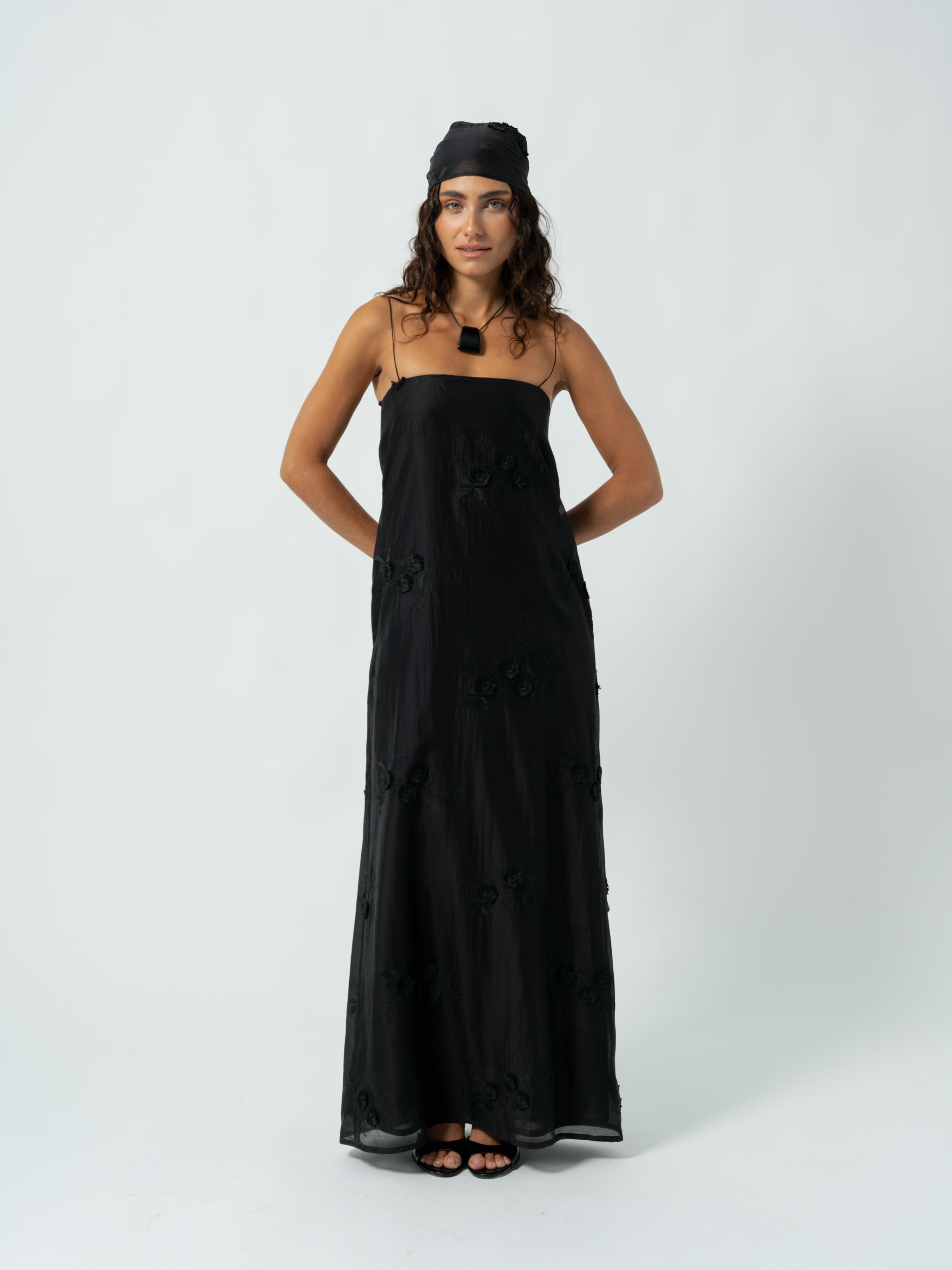 CAMILLE BLACK MAXI DRESS