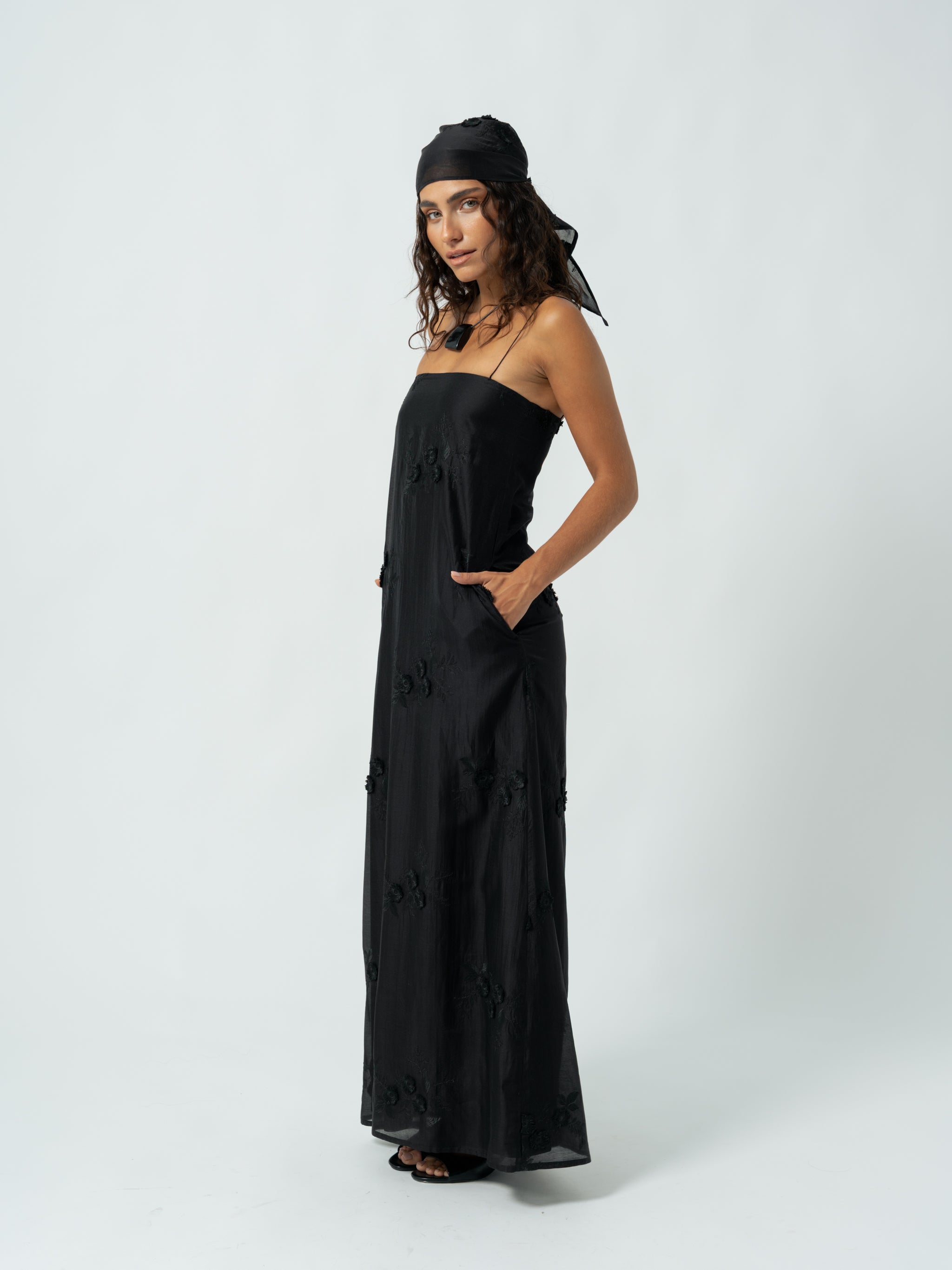 CAMILLE BLACK MAXI DRESS