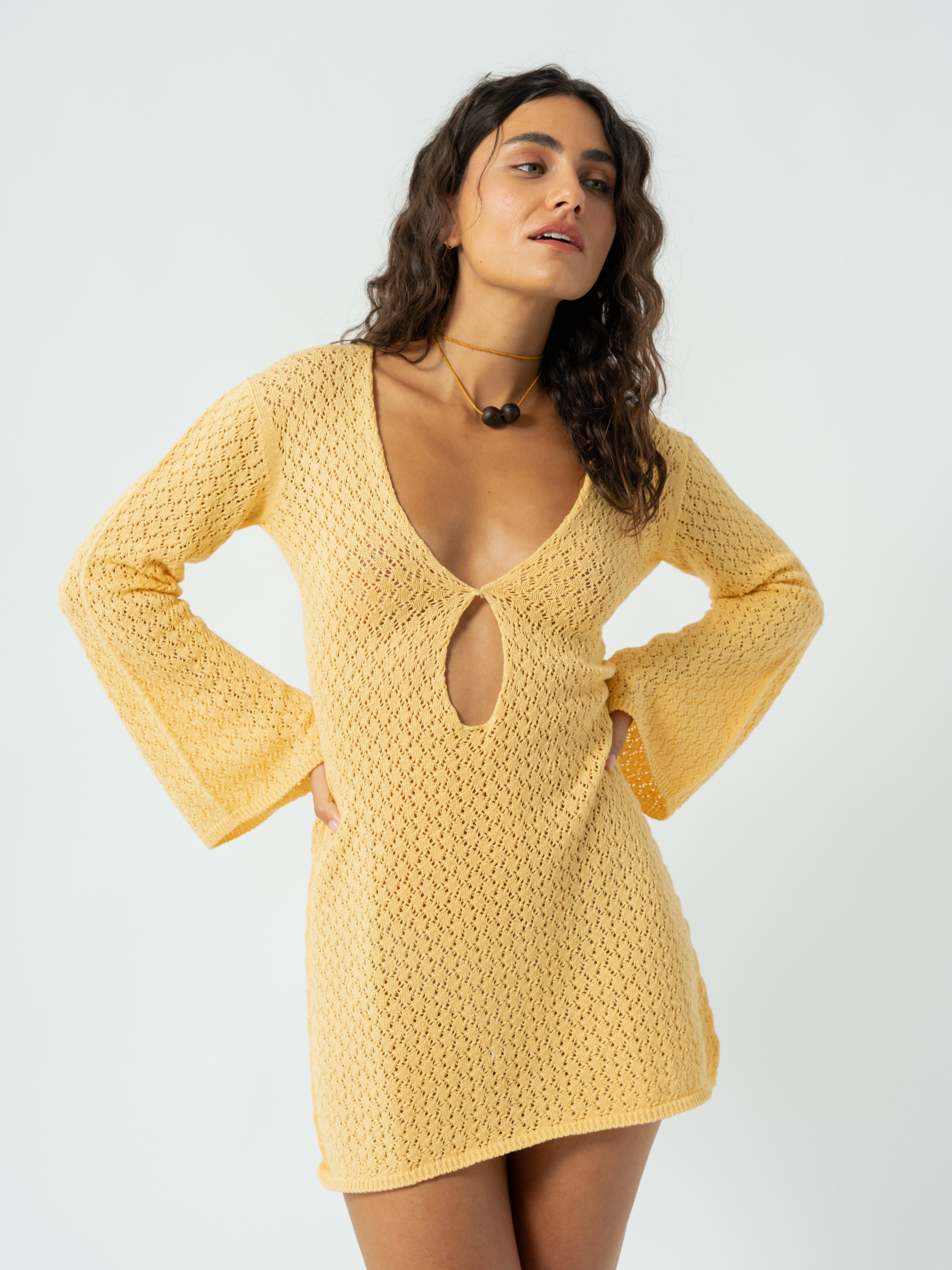 MATILDA YELLOW MINI DRESS