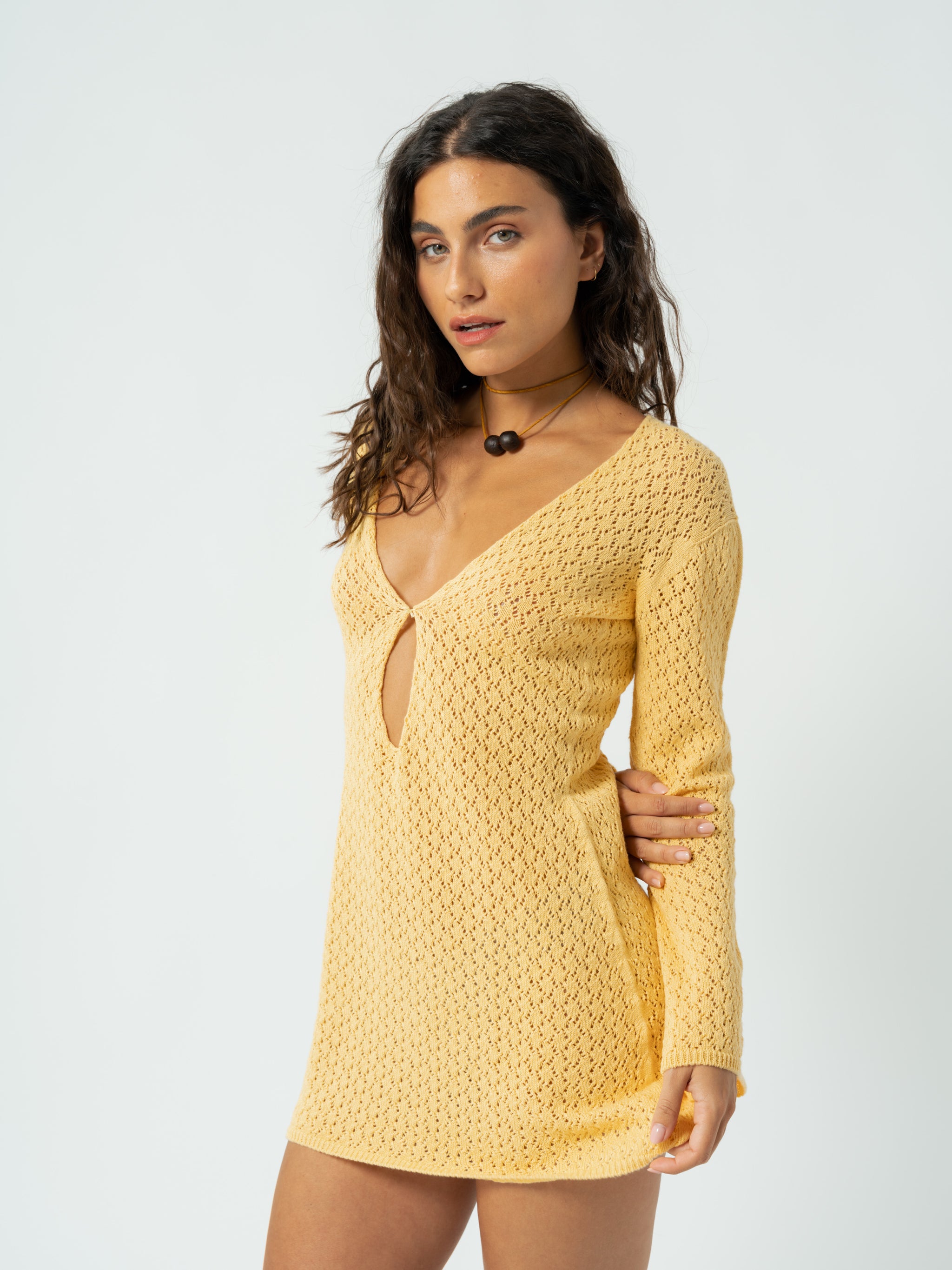 MATILDA YELLOW MINI DRESS