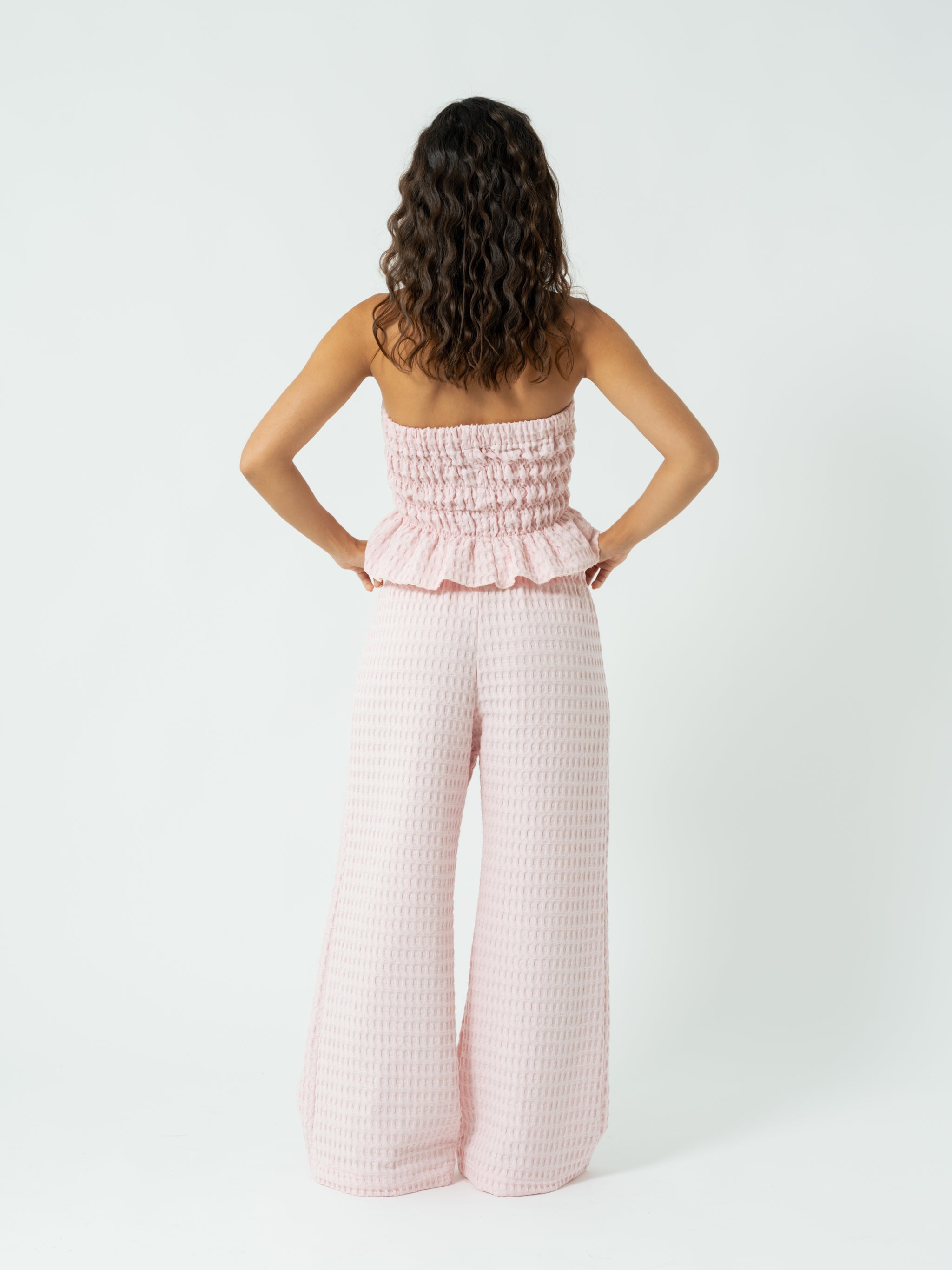 WAFFLE PINK TROUSERS