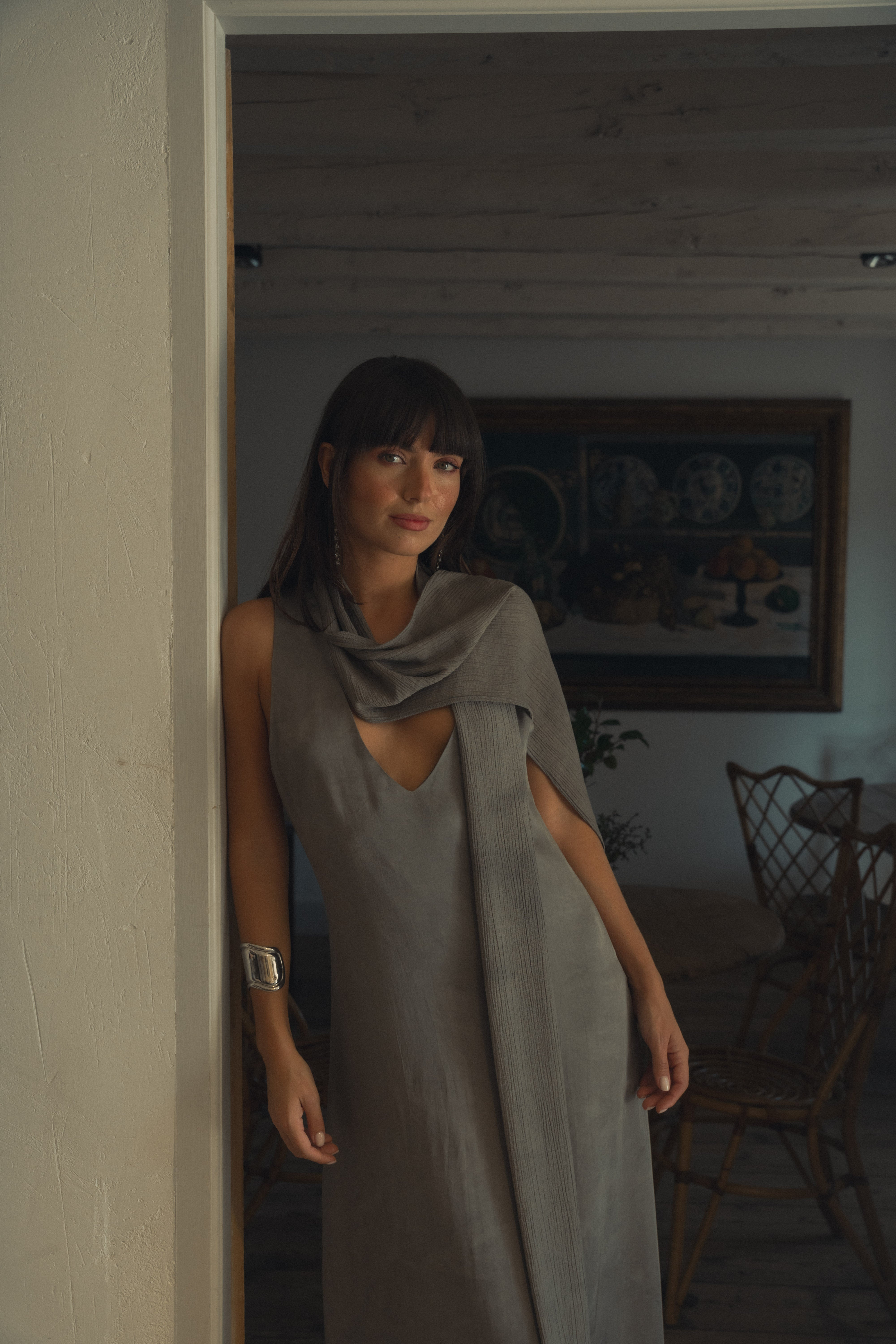 GREY MAXI DRESS