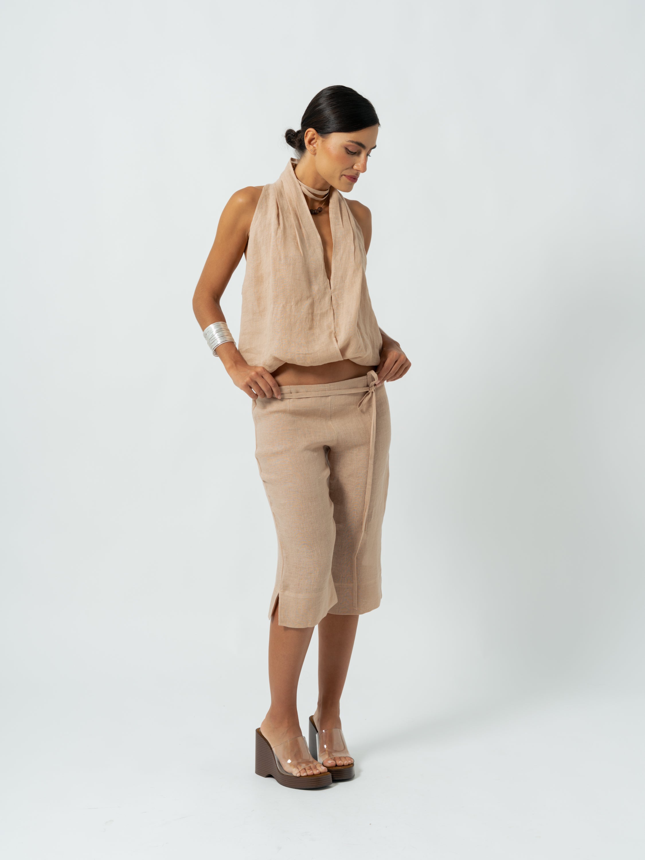 CAPRI BEIGE TROUSERS