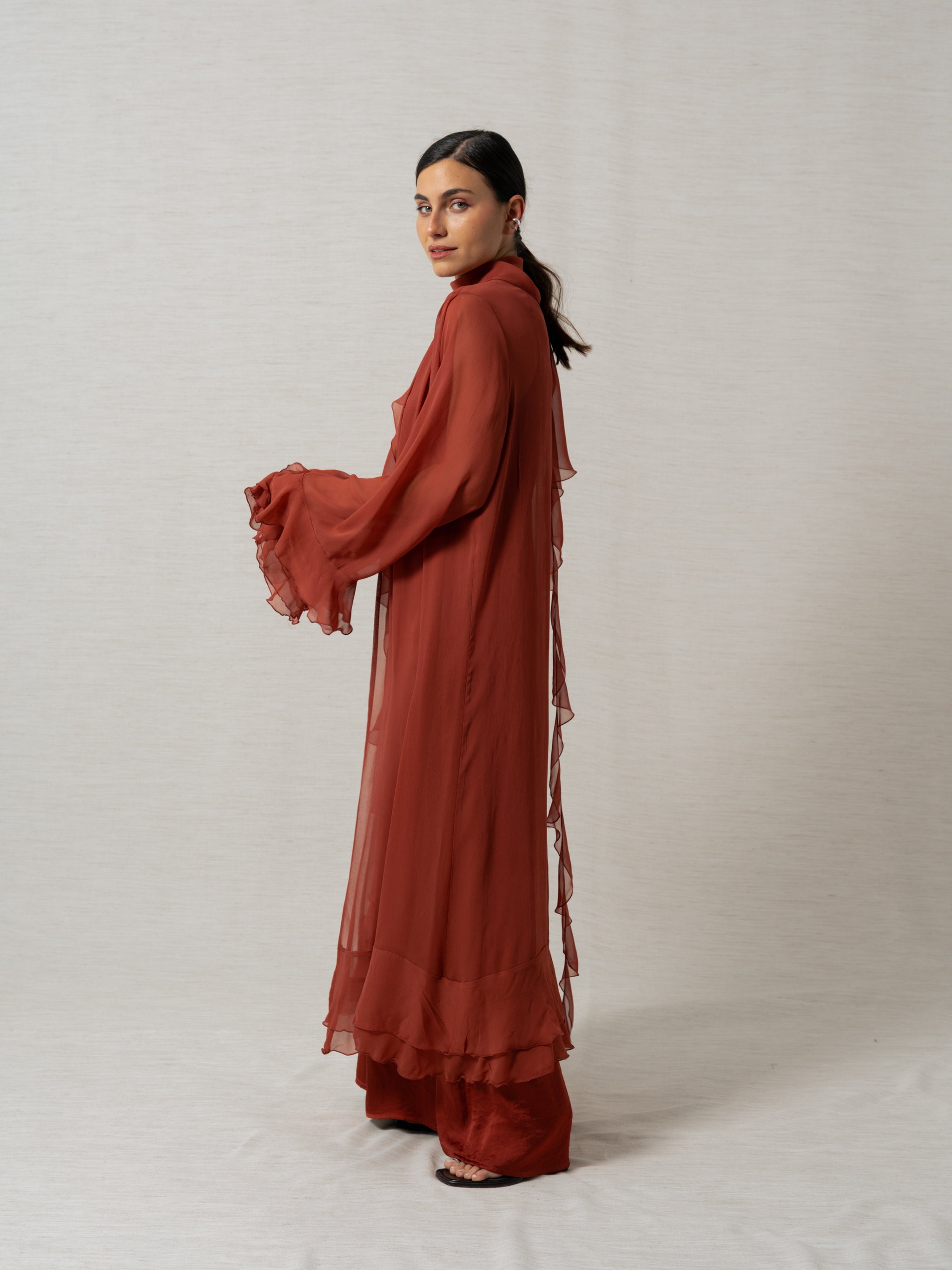LIGHT WINE KAFTAN SET