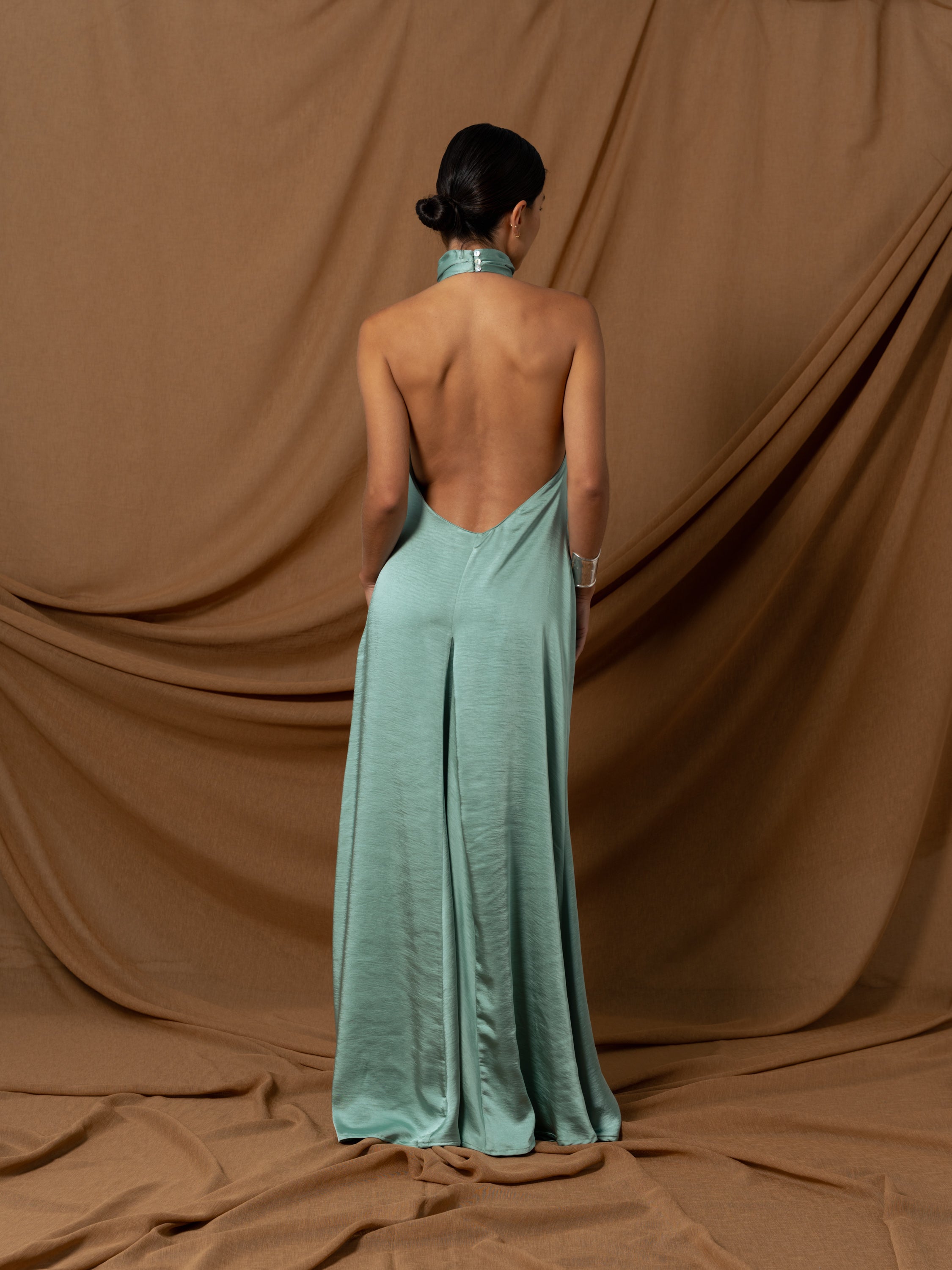 WATER GREEN MAXI DRESS