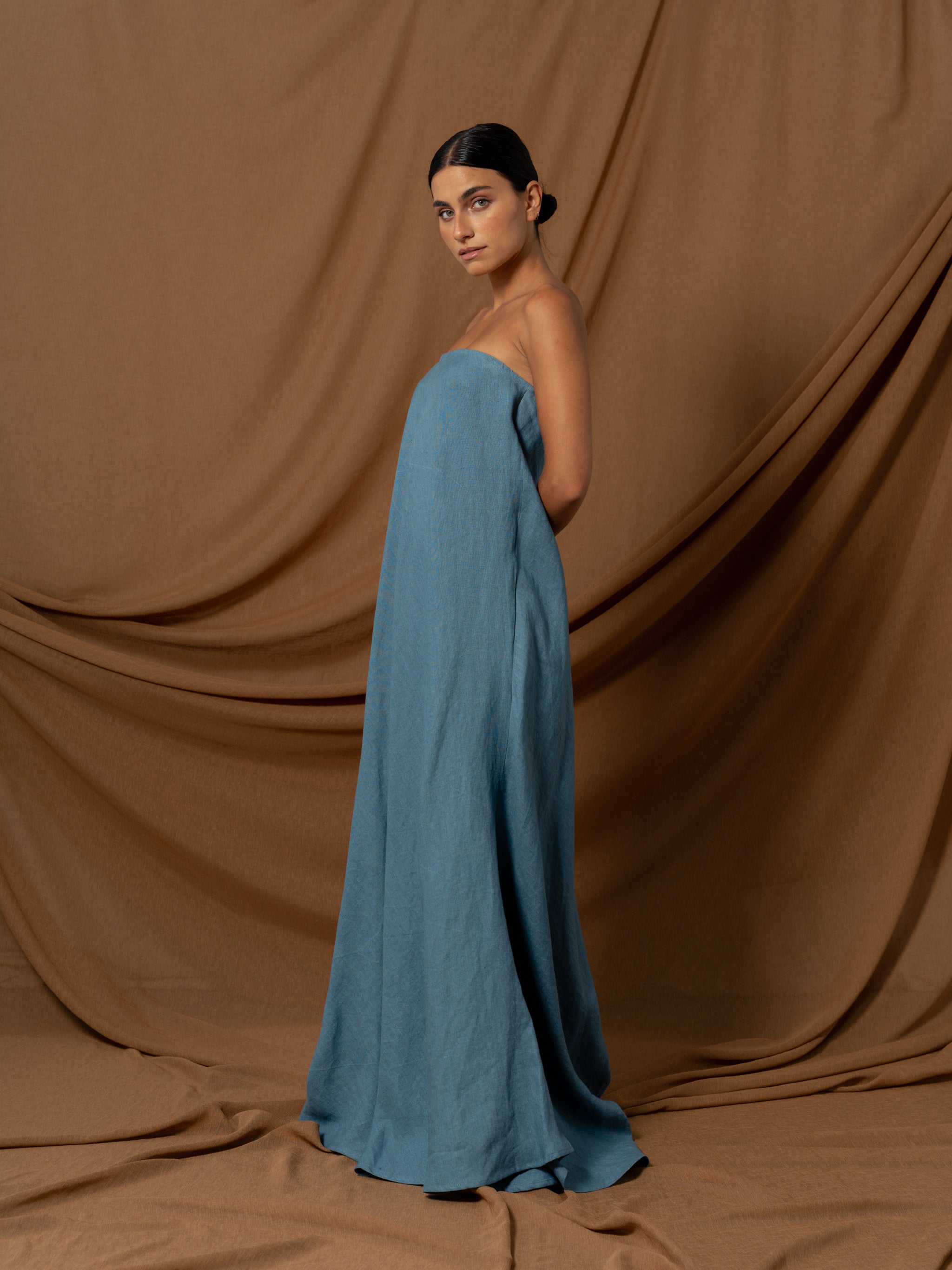 FILIPA BLUE MAXI DRESS