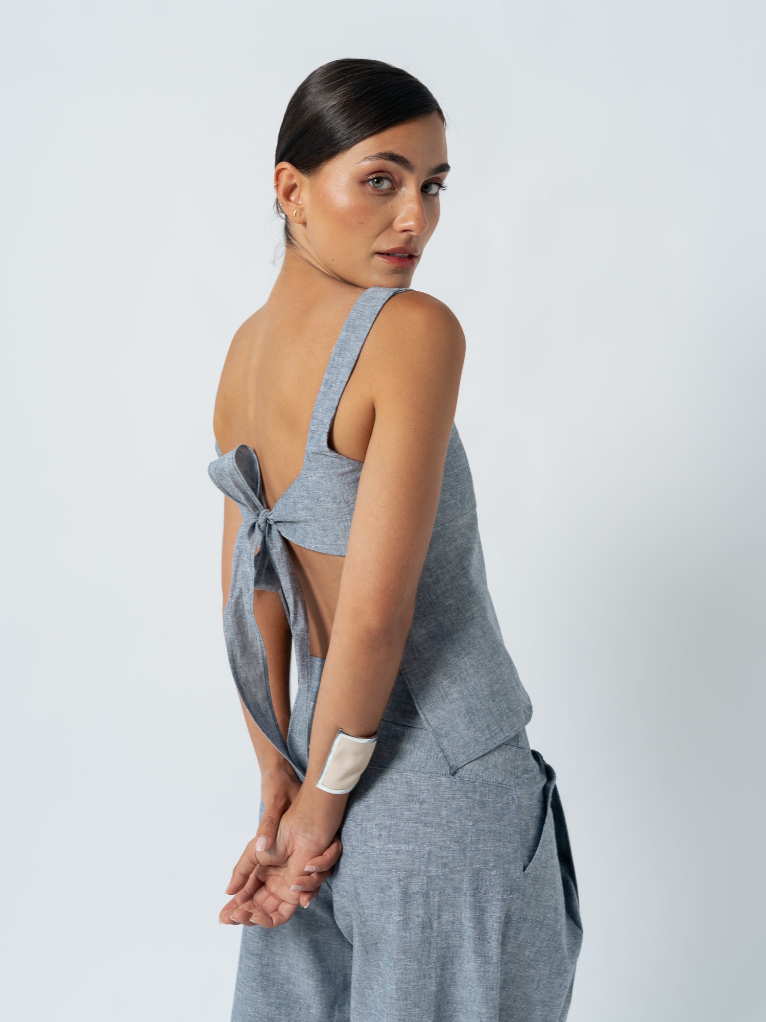 JANE DENIM TOP