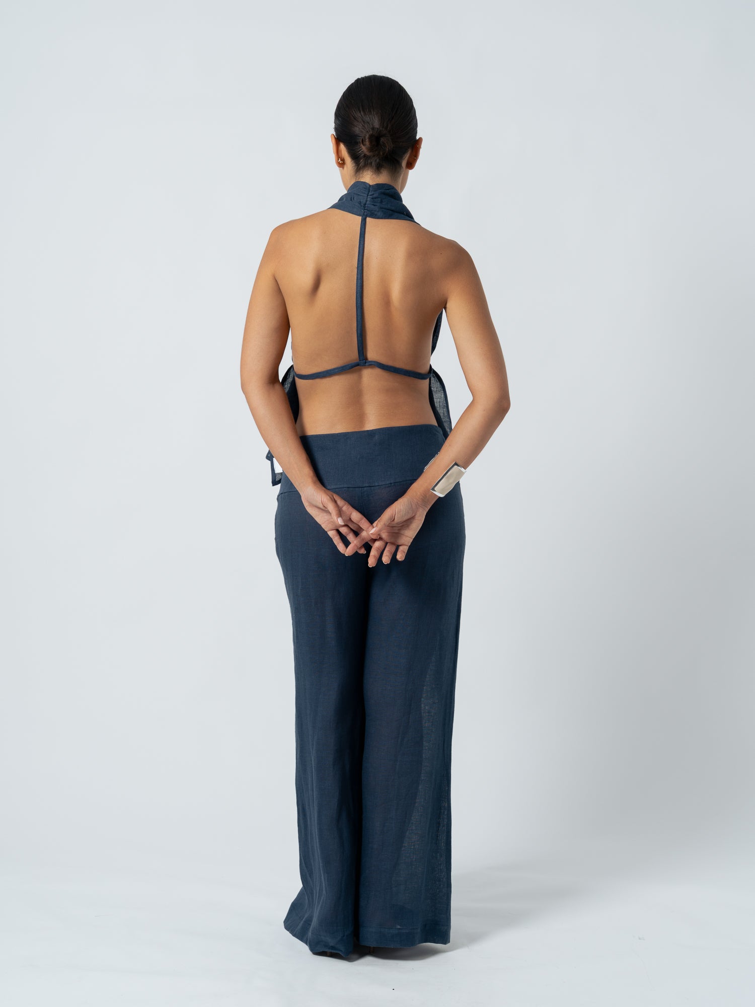 OLIVIA NAVY TROUSERS