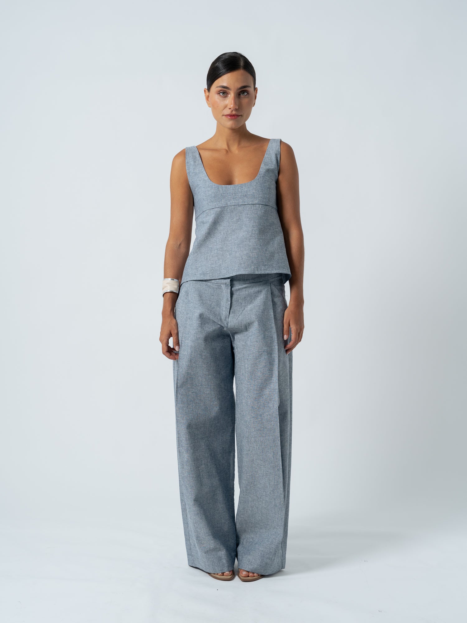 JANE DENIM TOP