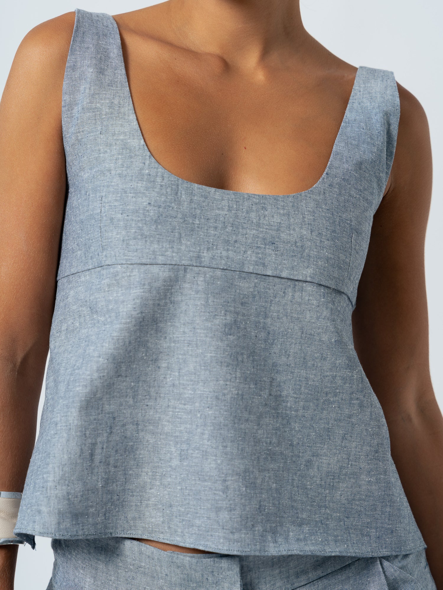 JANE DENIM TOP
