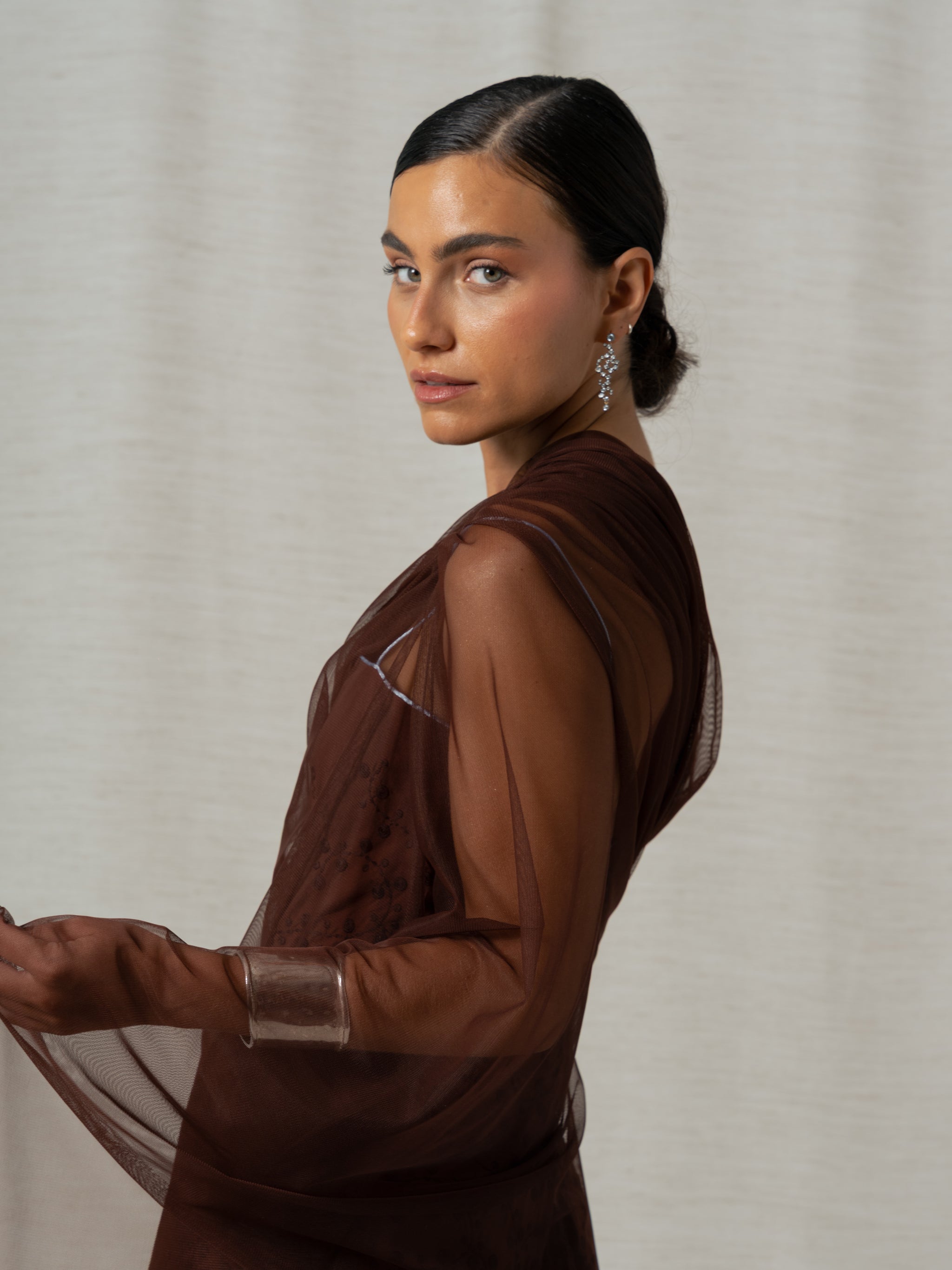 DARIA CHOCOLATE MAXI DRESS – Nutka Studios
