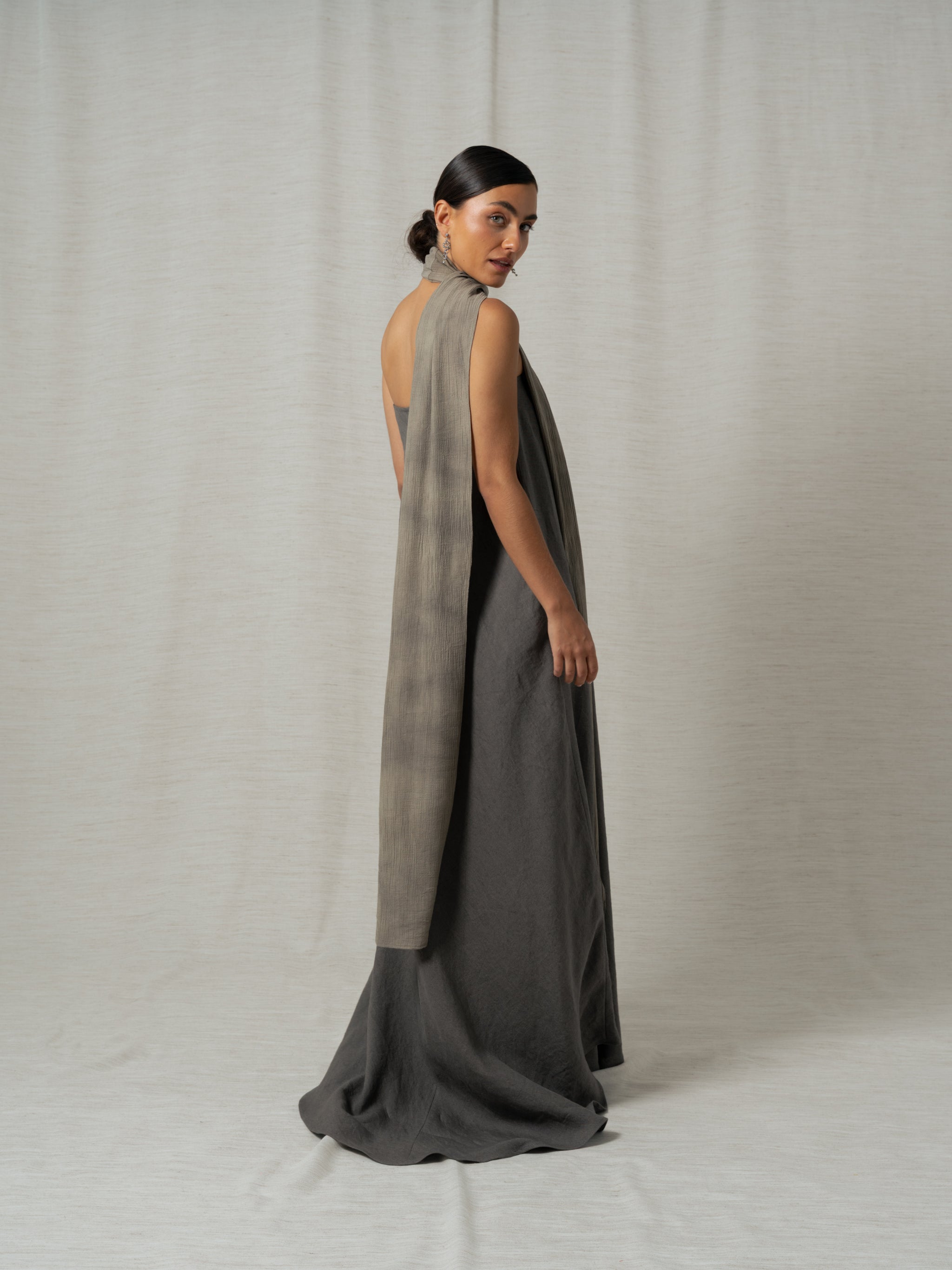 FILIPA GREY MAXI DRESS