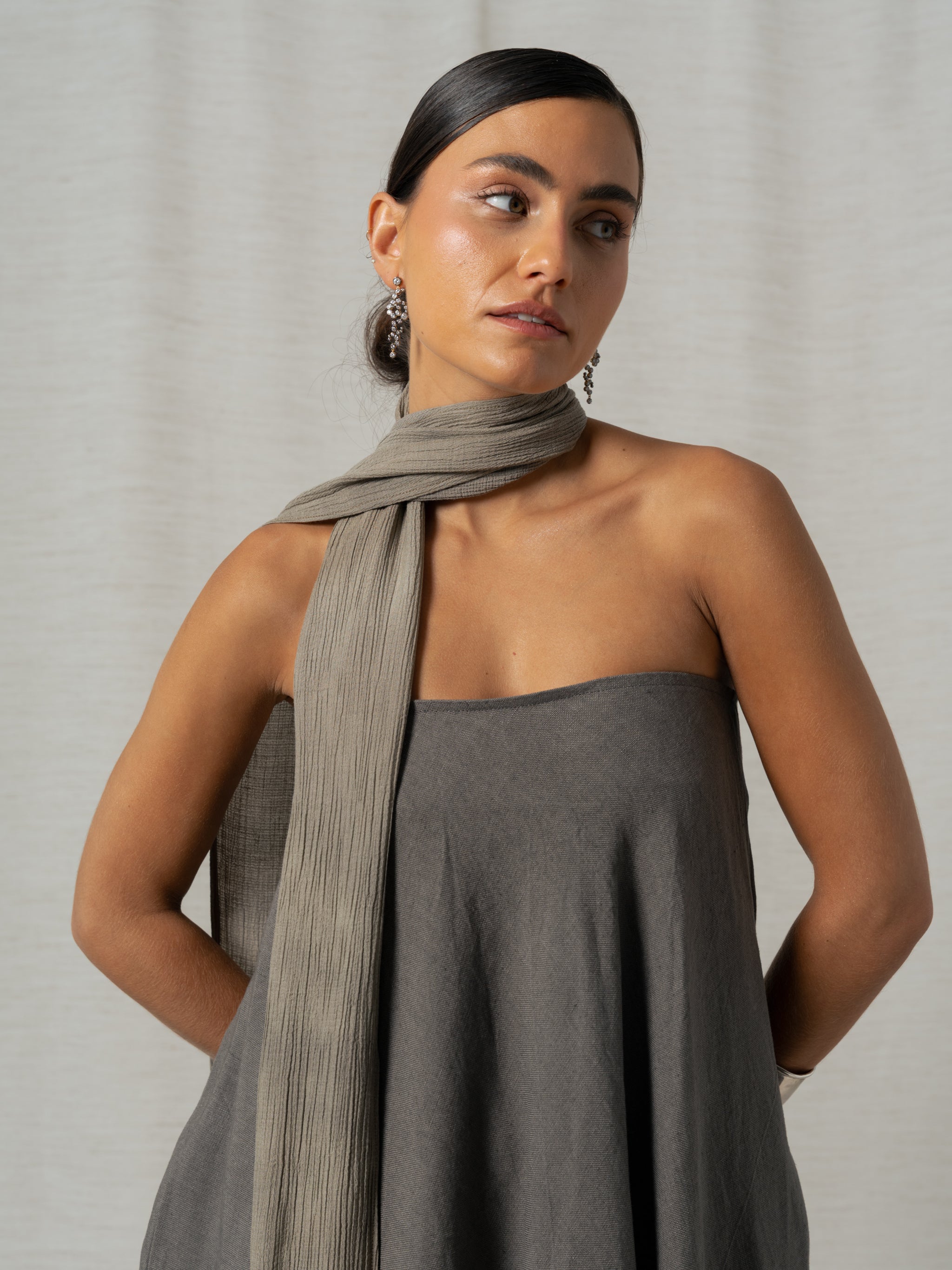 FILIPA GREY MAXI DRESS