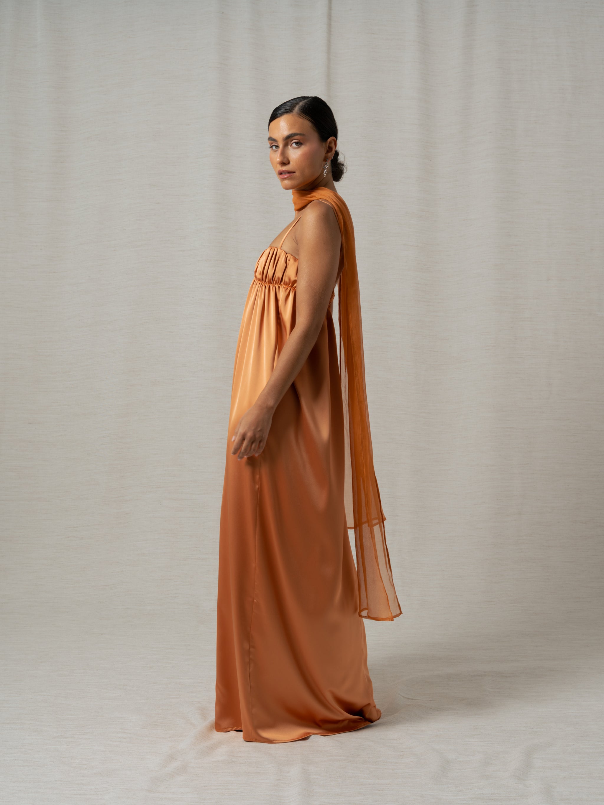 GILDA ORANGE MAXI DRESS