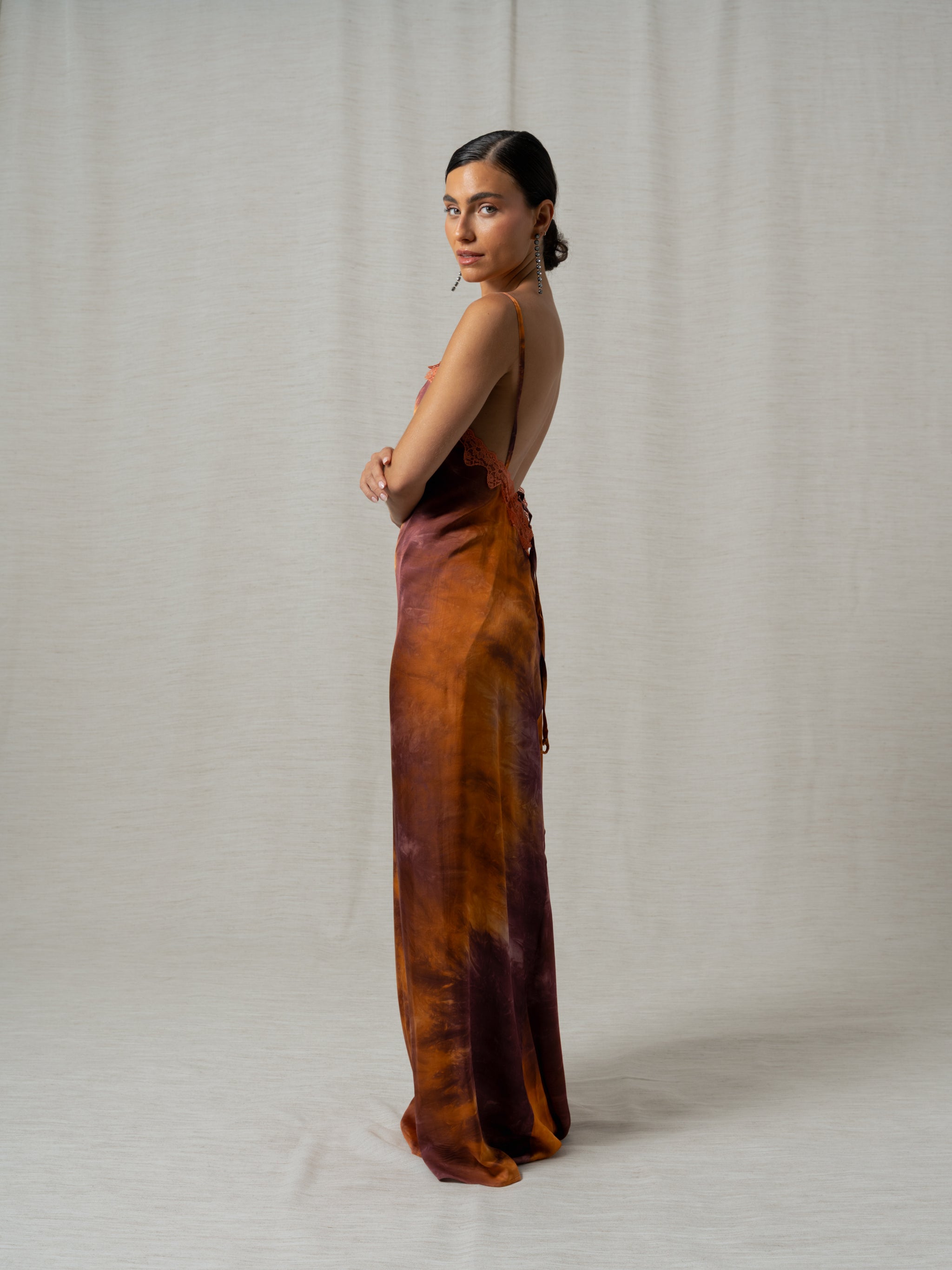 VITTORIA ORANGE MAXI DRESS