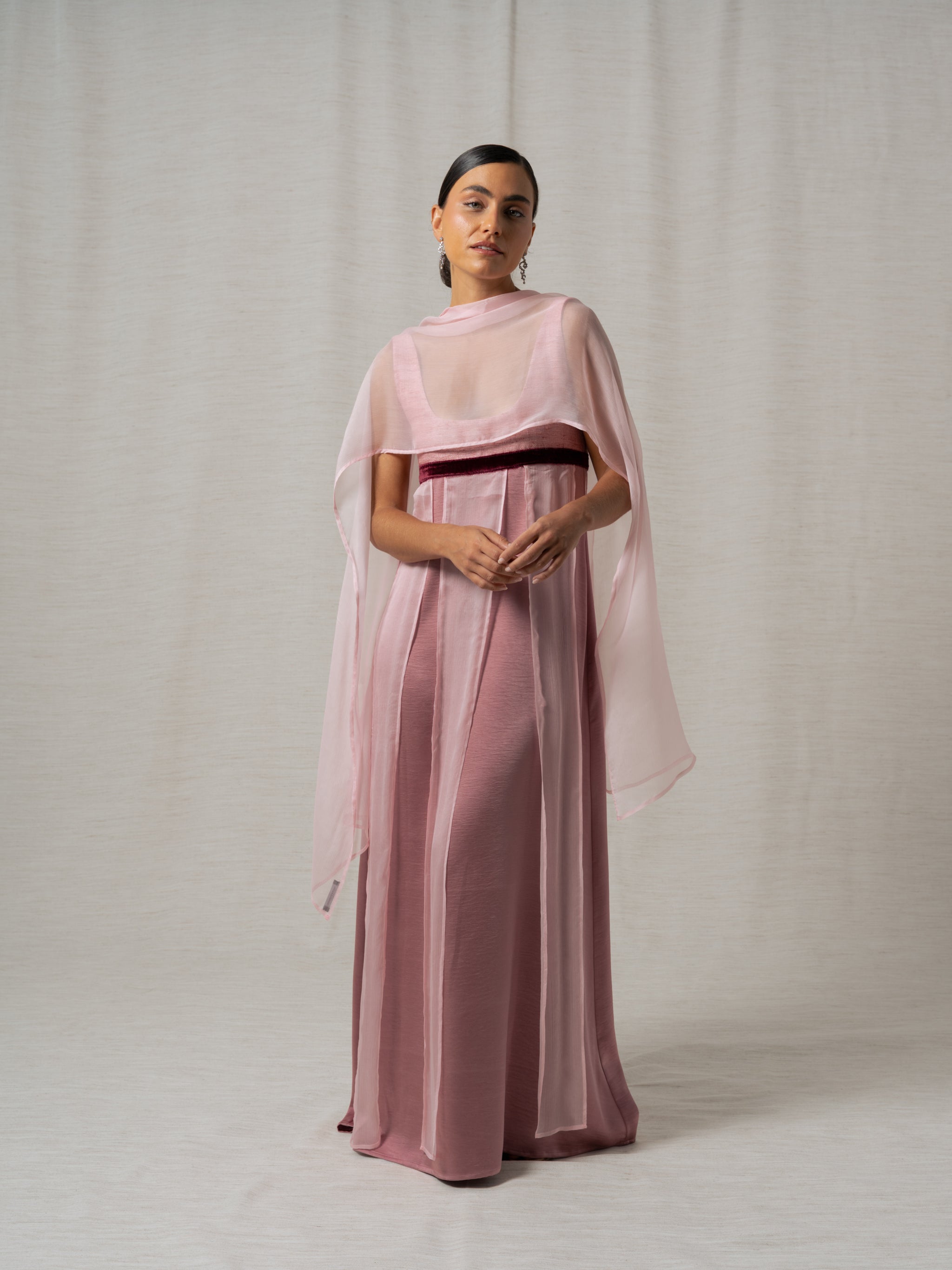 PINK NECK SILK